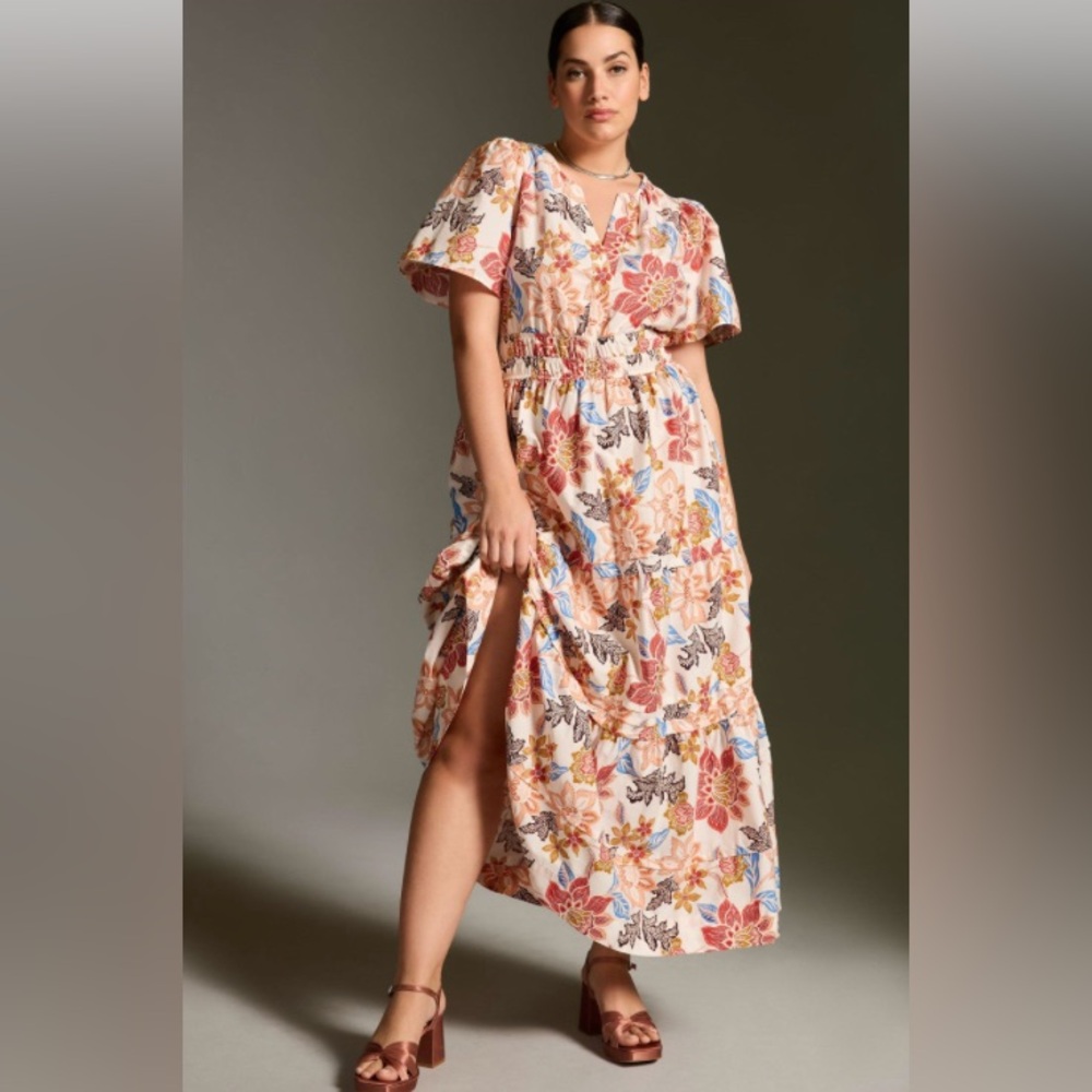 Anthropologie Somerset Maxi Dress Botanic Garden